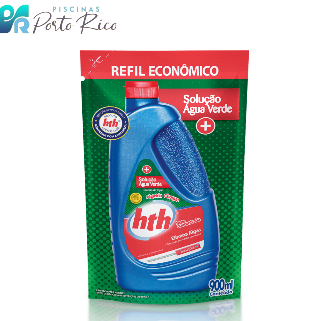 Algicida Choque Refil Solução verde 900 ML – HTH