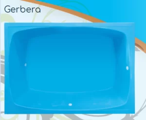 Piscina de fibra modelo Gerbera (3.00 x 2.00 x 0.80)3.600 Lts
